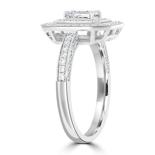 0.52ct Diamond Ring with 0.52tct Diamonds set in 950 Platinum