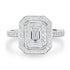 0.52ct Diamond Ring with 0.52tct Diamonds set in 950 Platinum