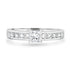 0.51ct Diamond Ring with 0.49tct Diamonds set in 950 Platinum