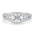 0.51ct Diamond Ring with 0.53tct Diamonds set in 950 Platinum