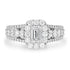 0.53ct Diamond Ring with 1.05tct Diamonds set in 18K White Gold