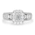 0.53ct Diamond Ring with 1.05tct Diamonds set in 18K White Gold