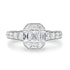 0.51ct Diamond Ring with 1tct Diamonds set in 18K White Gold