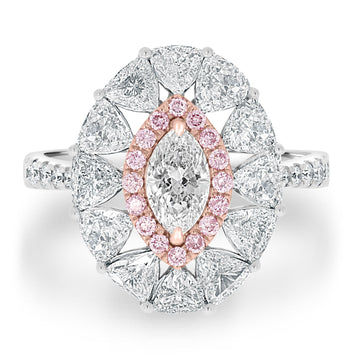 0.51ct Diamond Ring with 1.94tct Diamonds set in 18K Two Tone Gold