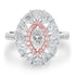 0.51ct Diamond Ring with 1.94tct Diamonds set in 18K Two Tone Gold