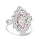 0.57ct Diamond Ring with 1.67tct Diamonds set in 18K Two Tone Gold