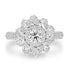 0.5ct Diamond Ring with 1.6tct Diamonds set in 18K White Gold