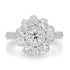 0.5ct Diamond Ring with 1.6tct Diamonds set in 18K White Gold