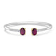 2.43tct Ruby Bangles with 0.25tct Diamond set in 18K White Gold