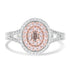 0.1ct Pink Diamond Rings with 0.46tct Diamond set in 14K Two Tone Gold