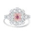 0.17ct Pink Diamond Rings with 0.79tct Diamond set in 14K Two Tone Gold
