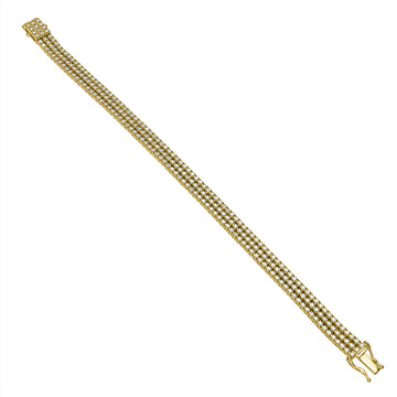 14.92tct Diamond Bracelets with 2.93tct Diamond set in 14K Yellow Gold