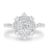 0.51ct Diamond Ring with 0.5tct Diamonds set in 950 Platinum