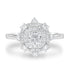 0.51ct Diamond Ring with 0.5tct Diamonds set in 950 Platinum
