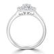 0.5ct Diamond Ring with 0.52tct Diamonds set in 950 Platinum