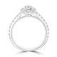 0.51ct Diamond Ring with 0.51tct Diamonds set in 950 Platinum