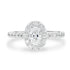 0.51ct Diamond Ring with 0.51tct Diamonds set in 950 Platinum