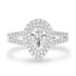 0.54ct Diamond Ring with 0.46tct Diamonds set in 950 Platinum