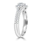 0.5ct Diamond Ring with 0.53tct Diamonds set in 950 Platinum