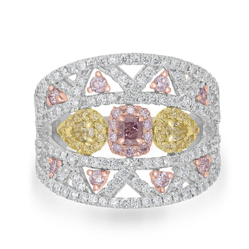 0.25tct Diamond Rings with 1.29tct Diamond set in 14K White Gold