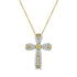 0.34tct Yellow Diamond Pendant with 0.5tct Diamonds set in 14K Two Tone Gold