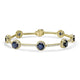 10.53tct Sapphire Bracelets with 2.02tct Diamond set in 14K Yellow Gold
