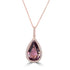 7.95ct Diaspore Pendant with 0.3tct Diamonds set in 18K Rose Gold