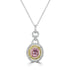 0.31ct Diaspore Pendant with 0.44tct Diamonds set in 18K Two Tone Gold