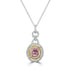 0.31ct Diaspore Pendant with 0.44tct Diamonds set in 18K Two Tone Gold