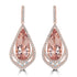 10.18tct Morganite Earring with 1.16tct Diamonds set in 18K Rose Gold