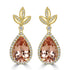 9.27tct Morganite Earring with 0.84tct Diamonds set in 18K Yellow Gold