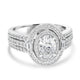 1.01ct Diamond Ring with 0.78tct Diamonds set in 950 Platinum