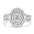 1.01ct Diamond Ring with 0.78tct Diamonds set in 950 Platinum