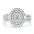 1.01ct Diamond Ring with 0.78tct Diamonds set in 950 Platinum