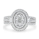 1.01ct Diamond Ring with 0.78tct Diamonds set in 950 Platinum