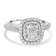 1.07ct Diamond Ring with 0.51tct Diamonds set in 950 Platinum