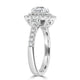 1.02ct Diamond Ring with 0.74tct Diamonds set in 950 Platinum