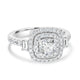 1.02ct Diamond Ring with 0.74tct Diamonds set in 950 Platinum