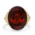 15.4ct Citrine Rings with 0.36tct Diamond set in 18K Yellow Gold