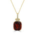 16.9ct Citrine Pendant with 0.21tct Diamonds set in 18K Yellow Gold