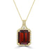 20.79ct Citrine Pendant with 0.54tct Diamonds set in 18K Yellow Gold