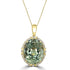 25.53ct Prasiolite Pendant with 0.48tct Diamonds set in 18K Yellow Gold