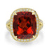 11.24ct Citrine Rings with 0.67tct Diamond set in 18K Yellow Gold
