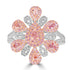 0.62ct Pink Diamond Rings with 0.86tct Diamond set in 18K Two Tone Gold