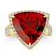 8.4ct Citrine Rings with 0.68tct Diamond set in 18K Yellow Gold
