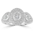 0.65ct Diamond Rings with 0.59tct Diamond set in 18K White Gold