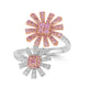 0.28ct Pink Diamond Rings with 0.81tct Diamond set in 18K Two Tone Gold