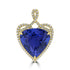 12.838ct Tanzanite Pendants with 0.398tct Diamond set in 18K Yellow Gold