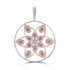 0.884ct Pink Diamond Pendants with 2.334tct Diamond set in 18K Two Tone Gold