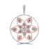 0.884ct Pink Diamond Pendants with 2.334tct Diamond set in 18K Two Tone Gold